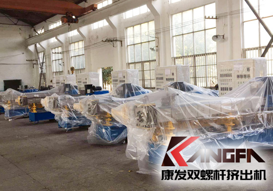 JSH標準化雙螺桿擠出造粒機組質檢合格，待交付